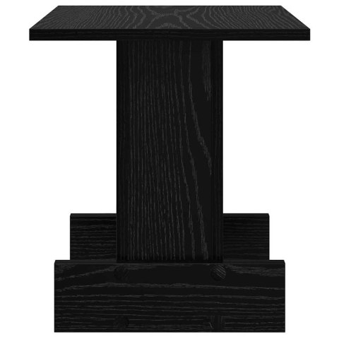 STOLIK KOŃCOWY CZARNY DĄB 35,5X 35X 40CM