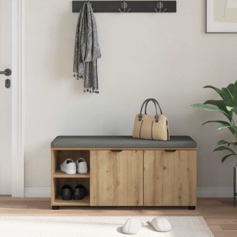 ŁAWKA W PRZEDPOKOJU GŁADKI DĄB RZEMIEŚLNICZY 100X 38X 46CM