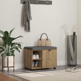 ŁAWKA W PRZEDPOKOJU GŁADKI DĄB RZEMIEŚLNICZY 60X 38X 46CM