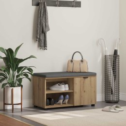 ŁAWKA W PRZEDPOKOJU GŁADKI DĄB RZEMIEŚLNICZY 80X 38X 46CM