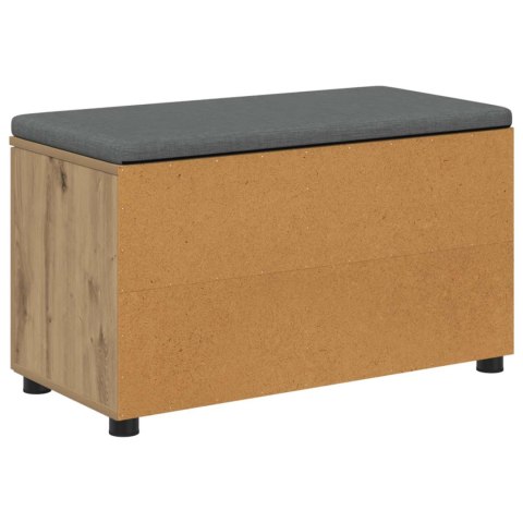 ŁAWKA W PRZEDPOKOJU GŁADKI DĄB RZEMIEŚLNICZY 80X 38X 46CM