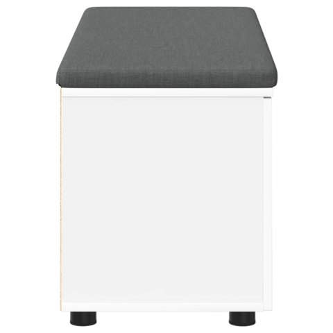 ŁAWKA W PRZEDPOKOJU Z PODUSZKĄ BIAŁY 100X 38X 46CM