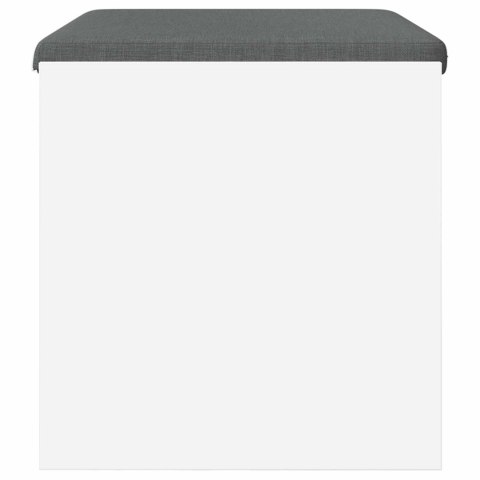 ŁAWKA W PRZEDPOKOJU Z PODUSZKĄ BIAŁY 63X 38X 40CM