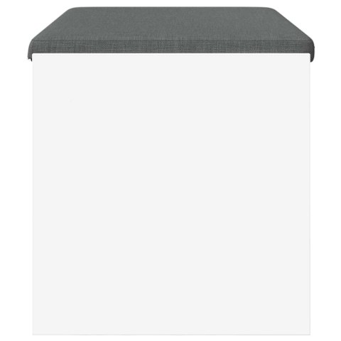 ŁAWKA W PRZEDPOKOJU Z PODUSZKĄ BIAŁY 80X 38X 46CM