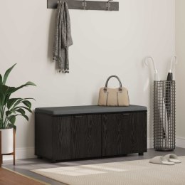 ŁAWKA W PRZEDPOKOJU Z PODUSZKĄ CZARNY DĄB 100X 38X 46CM