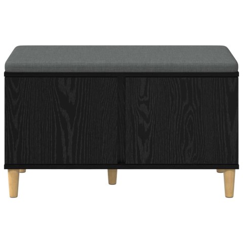 ŁAWKA W PRZEDPOKOJU Z PODUSZKĄ CZARNY DĄB 60X 38X 46CM