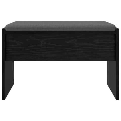 ŁAWKA W PRZEDPOKOJU Z PODUSZKĄ CZARNY DĄB 63X 38X 40CM