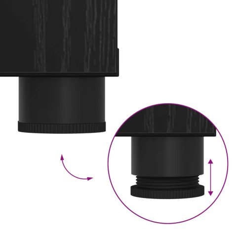 ŁAWKA W PRZEDPOKOJU Z PODUSZKĄ CZARNY DĄB 80X 38X 46CM