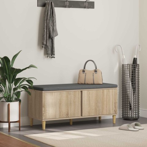 ŁAWKA W PRZEDPOKOJU Z PODUSZKĄ DĄB SONOMA 60X 38X 46CM