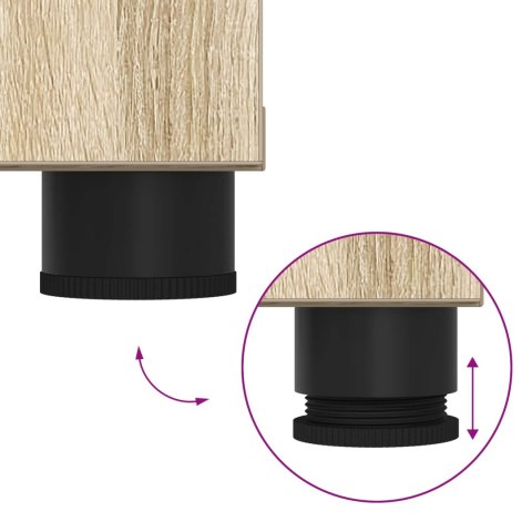 ŁAWKA W PRZEDPOKOJU Z PODUSZKĄ DĄB SONOMA 80X 38X 46CM