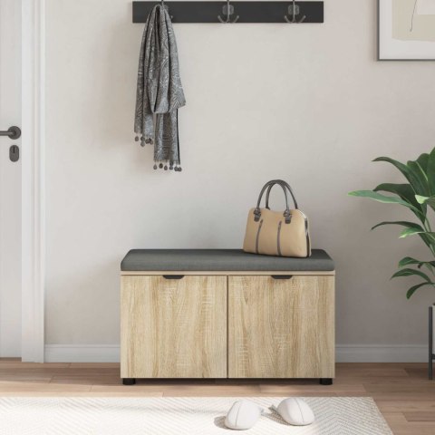 ŁAWKA W PRZEDPOKOJU Z PODUSZKĄ DĄB SONOMA 80X 46X 46CM