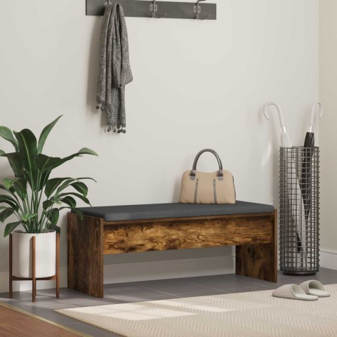 ŁAWKA W PRZEDPOKOJU Z PODUSZKĄ DĄB WĘDZONY 103X 38X 40CM