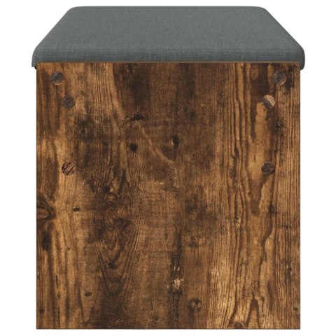 ŁAWKA W PRZEDPOKOJU Z PODUSZKĄ DĄB WĘDZONY 103X 38X 40CM