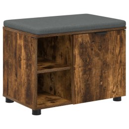 ŁAWKA W PRZEDPOKOJU Z PODUSZKĄ DĄB WĘDZONY 60X 38X 46CM