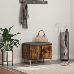 ŁAWKA W PRZEDPOKOJU Z PODUSZKĄ DĄB WĘDZONY 60X 38X 46CM