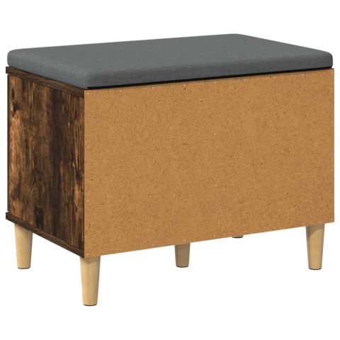 ŁAWKA W PRZEDPOKOJU Z PODUSZKĄ DĄB WĘDZONY 60X 38X 46CM