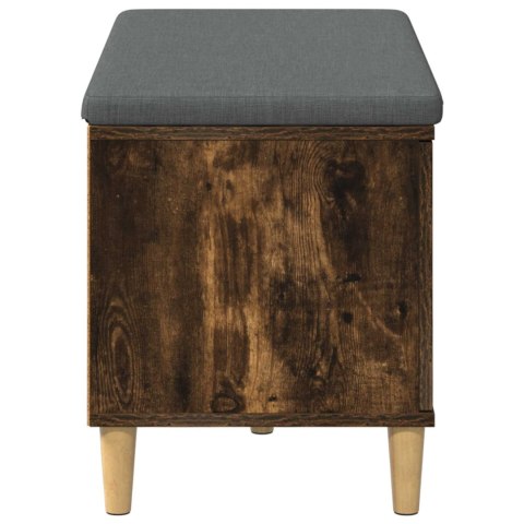 ŁAWKA W PRZEDPOKOJU Z PODUSZKĄ DĄB WĘDZONY 60X 38X 46CM