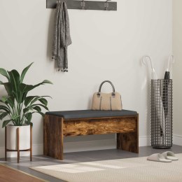 ŁAWKA W PRZEDPOKOJU Z PODUSZKĄ DĄB WĘDZONY 83X 38X 40CM