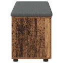 ŁAWKA W PRZEDPOKOJU Z PODUSZKĄ STARE DREWNO 100X 38X 46CM