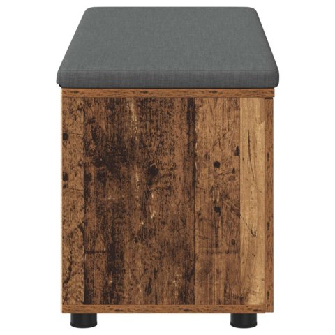 ŁAWKA W PRZEDPOKOJU Z PODUSZKĄ STARE DREWNO 100X 38X 46CM