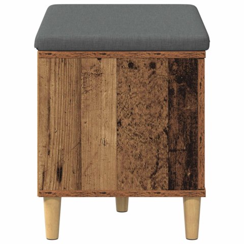 ŁAWKA W PRZEDPOKOJU Z PODUSZKĄ STARE DREWNO 60X 38X 46CM