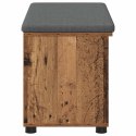 ŁAWKA W PRZEDPOKOJU Z PODUSZKĄ STARE DREWNO 80X 38X 46CM