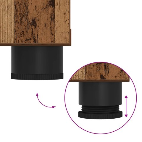 ŁAWKA W PRZEDPOKOJU Z PODUSZKĄ STARE DREWNO 80X 38X 46CM