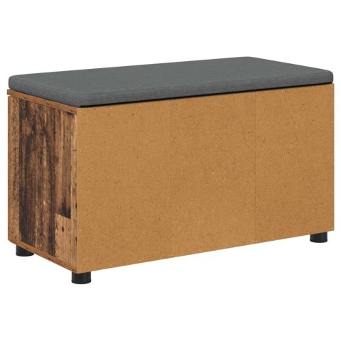 ŁAWKA W PRZEDPOKOJU Z PODUSZKĄ STARE DREWNO 80X 46X 46CM