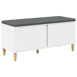 ŁAWKA W PRZEDPOKOJU Z PODUSZKĄ Z DRZWIAMI BIAŁY 60X 38X 46CM