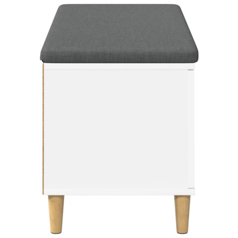 ŁAWKA W PRZEDPOKOJU Z PODUSZKĄ Z DRZWIAMI BIAŁY 60X 38X 46CM