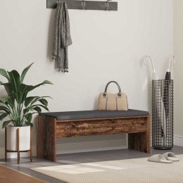 ŁAWKA W PRZEDPOKOJU Z PODUSZKĄ STARE DREWNO 103X 38X 40CM