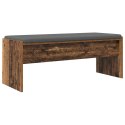ŁAWKA W PRZEDPOKOJU Z PODUSZKĄ STARE DREWNO 103X 38X 40CM