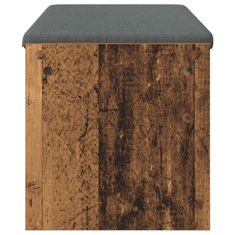 ŁAWKA W PRZEDPOKOJU Z PODUSZKĄ STARE DREWNO 103X 38X 40CM