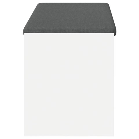 ŁAWKA W PRZEDPOKOJU Z PODUSZKĄ Z PÓŁKĄ BIAŁY 103X 38X 45CM