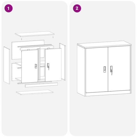 SZAFKA DO PRZECHOWYWANIA BIAŁY 90X 40X 90CM