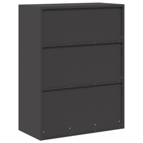 SZAFKA DO PRZECHOWYWANIA CZARNY 80X 40X 105CM