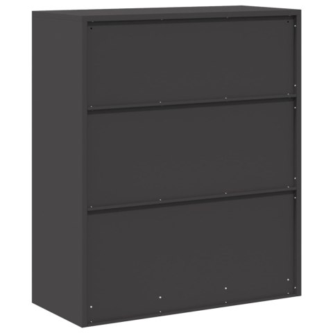 SZAFKA DO PRZECHOWYWANIA CZARNY 90X 40X 105CM