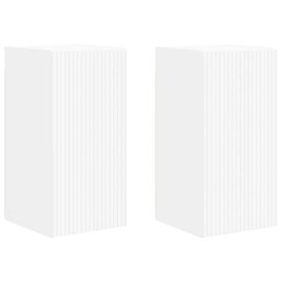 SZAFKA POD TELEWIZOR 2 PCS BIAŁY 30X 31X 60CM