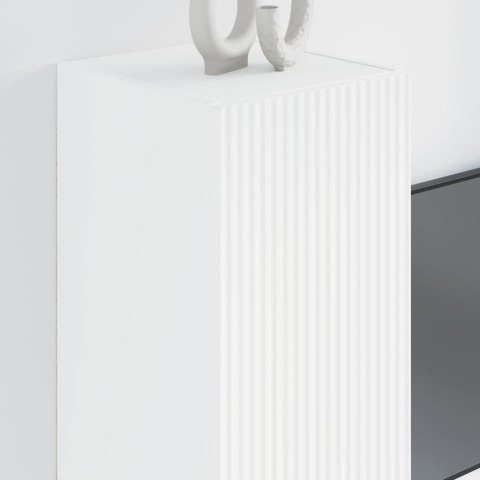 SZAFKA POD TELEWIZOR 2 PCS BIAŁY 30X 31X 80CM