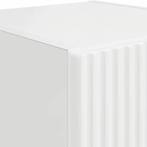 SZAFKA POD TELEWIZOR 2 PCS BŁYSZCZĄCA BIEL 30X 31X 60CM