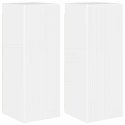SZAFKA POD TELEWIZOR 2 PCS BŁYSZCZĄCA BIEL 30X 31X 80CM