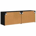 SZAFKA POD TELEWIZOR 2 PCS CZARNY 59,5X 31X 40CM
