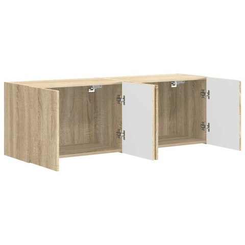 SZAFKA POD TELEWIZOR 2 PCS DĄB SONOMA 59,5X 31X 40CM