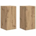 SZAFKA POD TELEWIZOR 2 PCS DĄB RZEMIEŚLNICZY 30X 31X 60CM