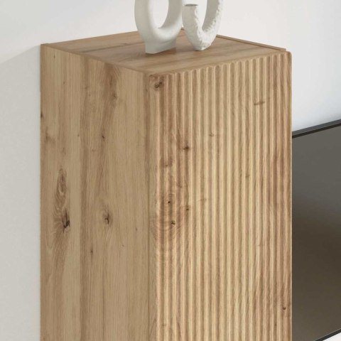 SZAFKA POD TELEWIZOR 2 PCS DĄB RZEMIEŚLNICZY 30X 31X 60CM