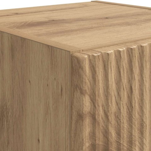 SZAFKA POD TELEWIZOR 2 PCS DĄB RZEMIEŚLNICZY 30X 31X 60CM