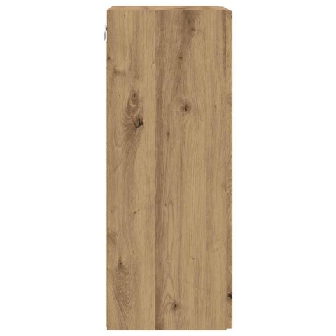 SZAFKA POD TELEWIZOR 2 PCS DĄB RZEMIEŚLNICZY 30X 31X 80CM