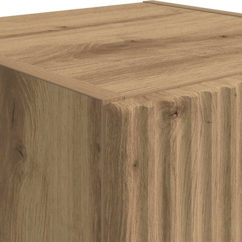 SZAFKA POD TELEWIZOR 2 PCS DĄB RZEMIEŚLNICZY 30X 31X 80CM