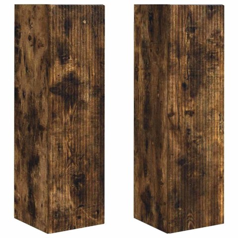 SZAFKA POD TELEWIZOR 2 PCS DĄB WĘDZONY 30X 31X 100CM