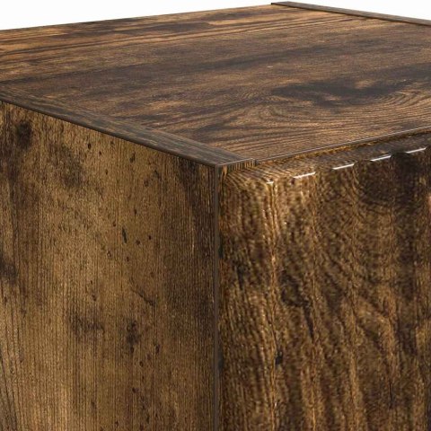 SZAFKA POD TELEWIZOR 2 PCS DĄB WĘDZONY 30X 31X 100CM